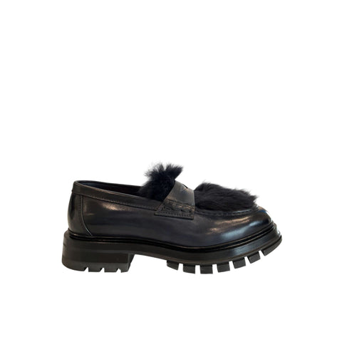 Jag Couture London-New York Santoni MCCO17754MM7HVVR_U59Blu men's leather dress shoes with blue finish and sleek design.