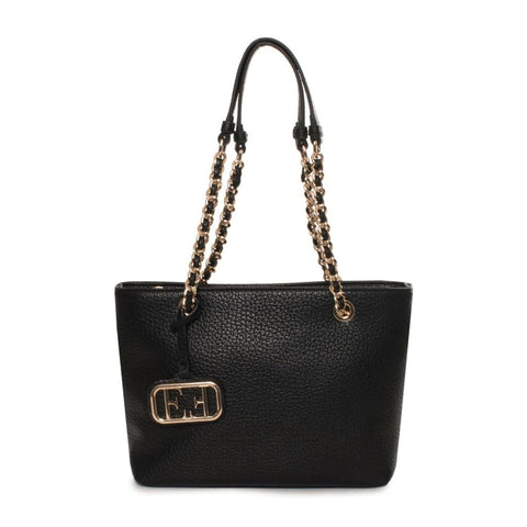 Egon Von Furstenberg Claudia handbag by Jag Couture London-New York, beige leather with gold hardware and structured design.