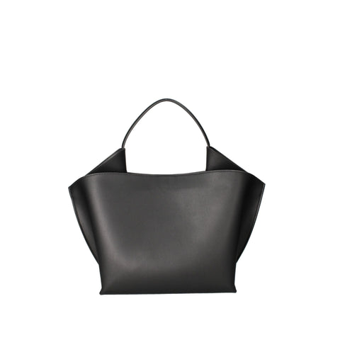 Black Viola Castellani VC220722623FBG-Nero handbag by Jag Couture London - New York, featuring smooth leather and elegant design.