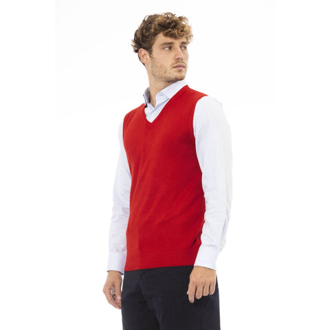 Jag Couture London Alpha Studio AU2202D_9002ROSSO fashion blazer in vibrant red fabric, tailored fit with classic lapel design.