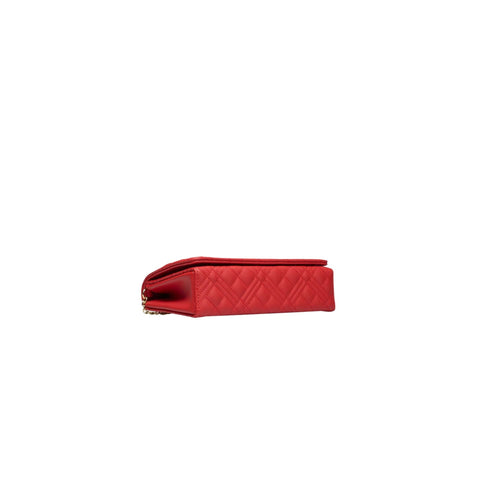 Love Moschino JC4079PP1HLA_500ROSSO handbag with red leather and silver hardware, featuring a structured shape and designer branding.