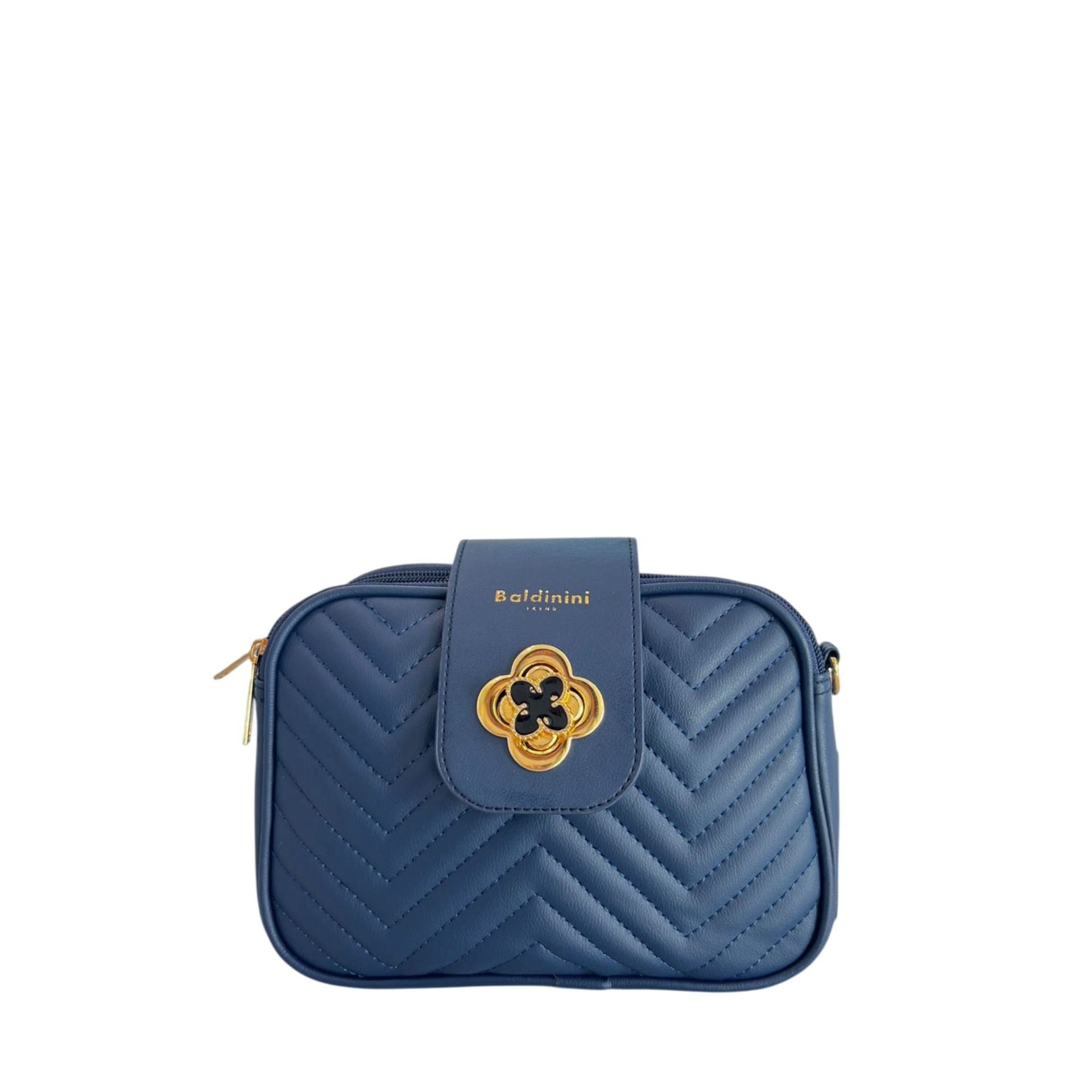 Baldinini Trend L24BAS1 Siena blue navy stylish leather shoes with sleek design and subtle stitching details.