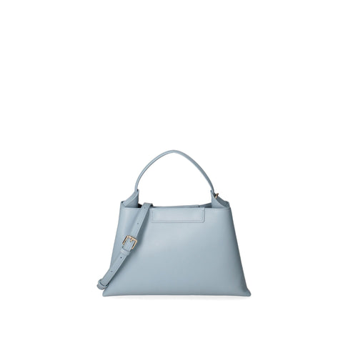 Viola Castellani VC220722723FBG-Cielo handbag by Jag Couture London - New York, featuring sky blue leather with elegant design.