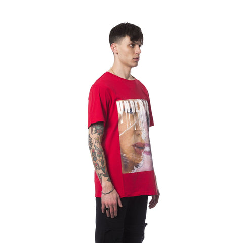 Nicolo Tonetto BLOCUNDERAGE RossoRed shirt by Jag Couture London - New York, featuring a stylish red fabric and modern design.
