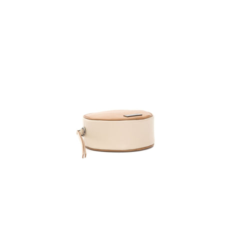 Jag Couture London - New York Pompei Donatella A1041ALICE Beige Cuoio leather handbag with gold-tone hardware and structured design