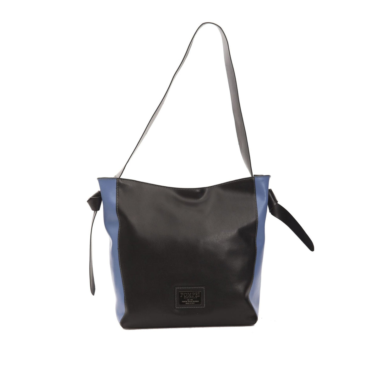 Pompei Donatella PE1091GIUDY AviNero handbag by Jag Couture London-New York, showcasing black and beige leather with gold accents.