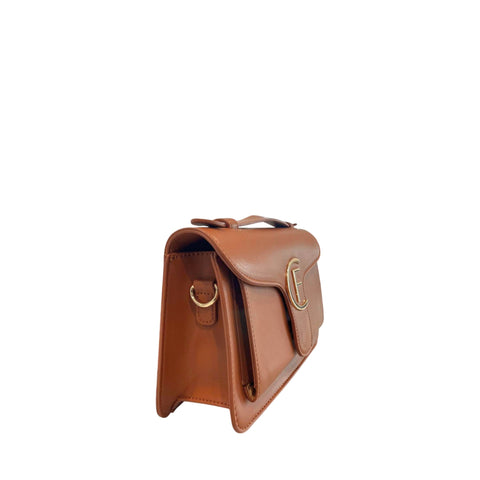 Cristinaeffe CF24FW021 Marrone handbag by Jag Couture London - New York, featuring brown leather with elegant stitching details.