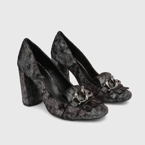 Made in Italia ENRICA_NERO by Jag Couture London- New York, stylish black Italian-made fashion piece with intricate detailing.