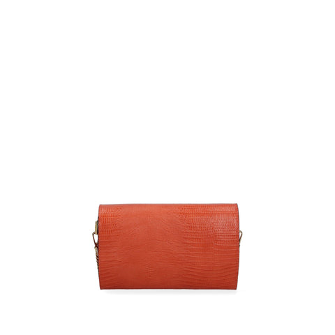 Viola Castellani VC220073423FBG-LU29_ARANCIO handbag by Jag Couture London, featuring bright orange leather with gold-tone hardware.