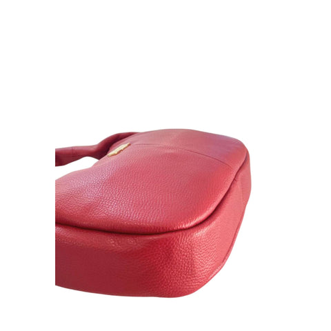 Baldinini Trend AL1512_LUCCA_RossoRed luxury red leather handbag with gold hardware, stylish and elegant for women