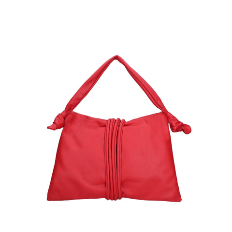 Jag Couture London Viola Castellani VC220717123FBG-S58 red leather handbag with gold-tone hardware and structured design.