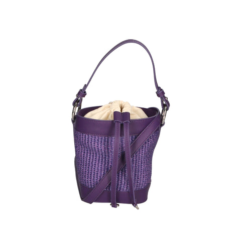 Jag Couture London - New York Gave Lux GLX220516623FBG-307_S45_VIOLA handbag with purple leather and gold hardware.