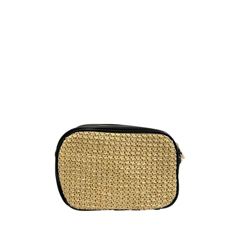 Beige Cristinaeffe CF22702 handbag by Jag Couture London - New York, stylish leather purse with gold accents and top handle.