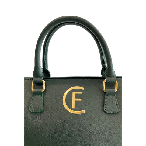 Cristinaeffe CF24FW022_VERDE green high-heeled shoes by Jag Couture London featuring elegant design and pointed toe.