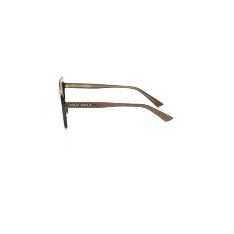 Frankie Morello FEWF8011DV_O424NEROBRILLOROORO sunglasses with gold-tone frames and dark lenses, stylish and modern design.