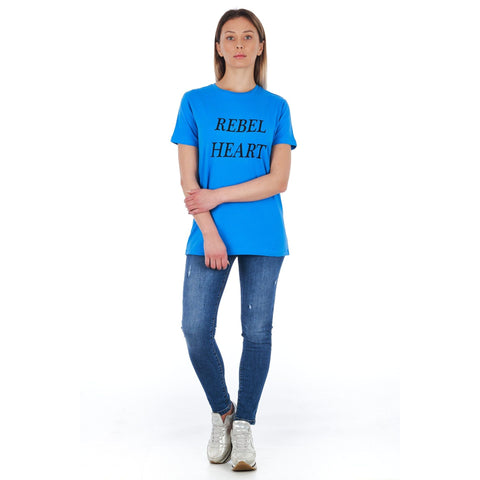 Frankie Morello FWCS9214TS_B15BLUETTE men's blue shirt with button-up front and collar, displayed on a hanger.