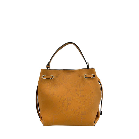Cristinaeffe CF22720 Brown leather handbag by Jag Couture London - New York, featuring sleek design and gold-tone hardware.