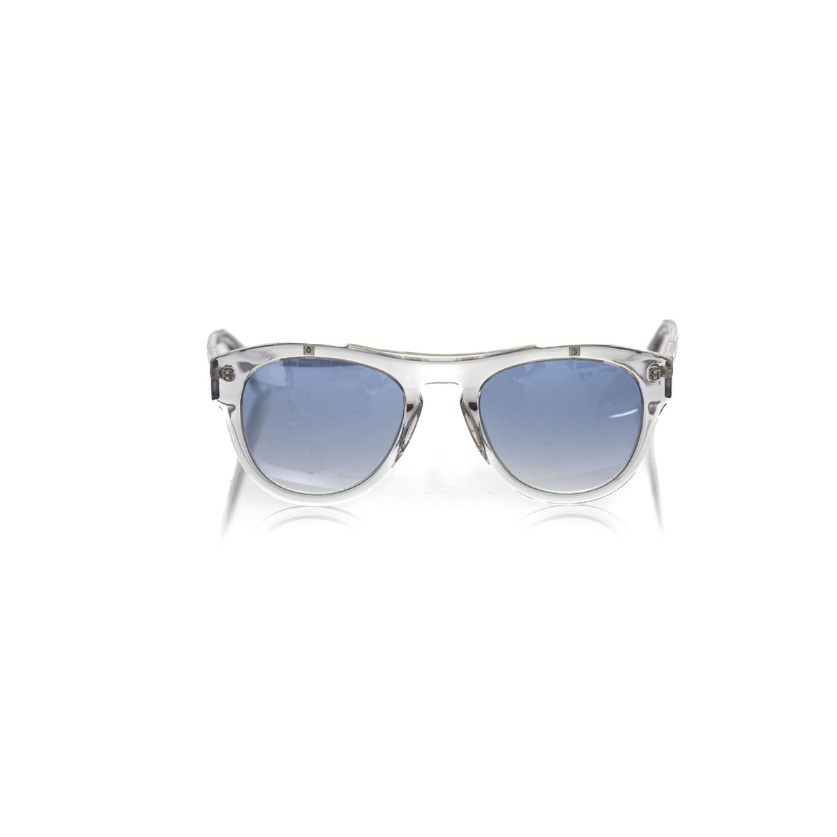 Frankie Morello FEMF8018US_O663TRASPASILVERBLU silver and blue watch with a sleek round face and metal strap.