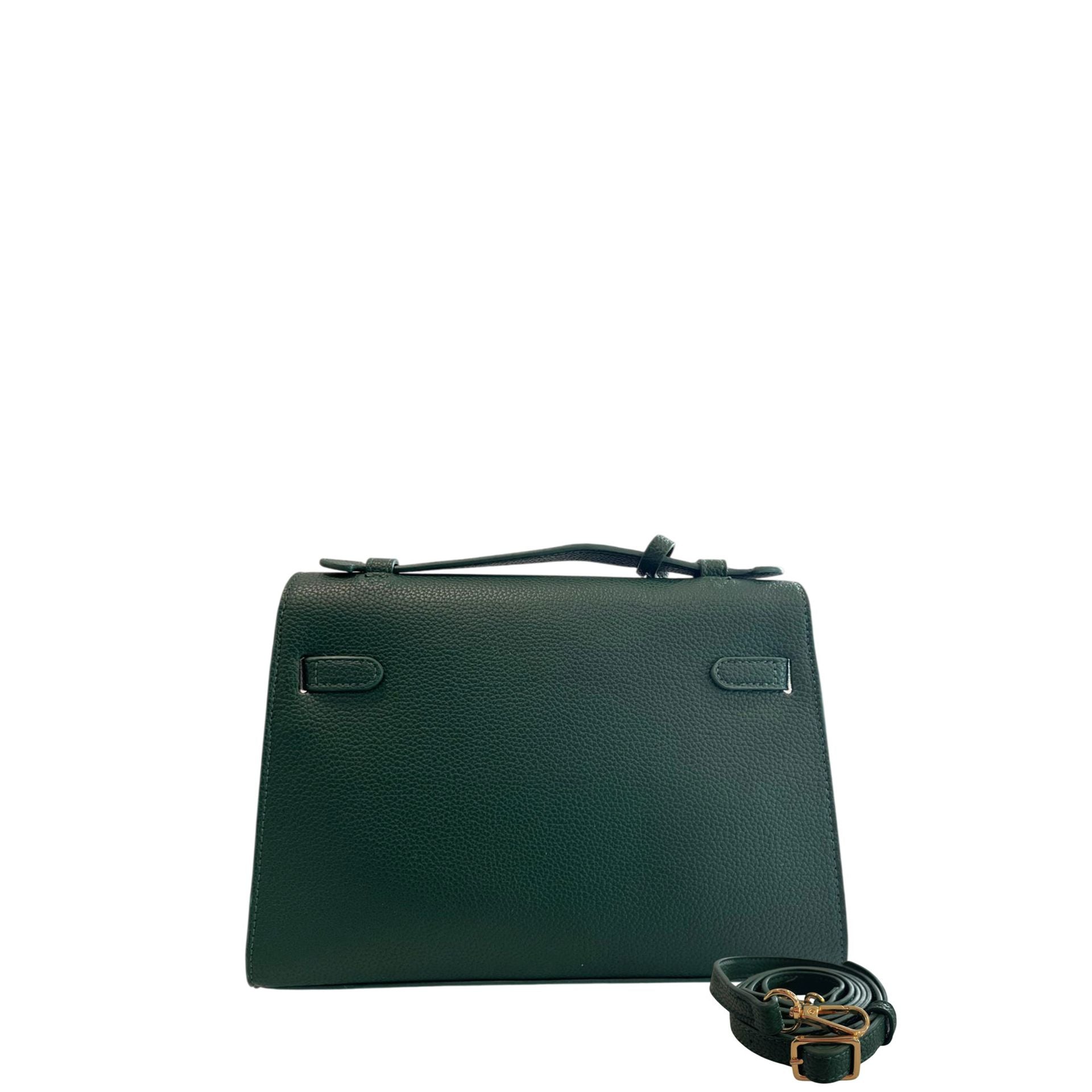 Cristinaeffe CF24FW024_VERDE handbag by Jag Couture London - New York, featuring a green leather design and elegant hardware.