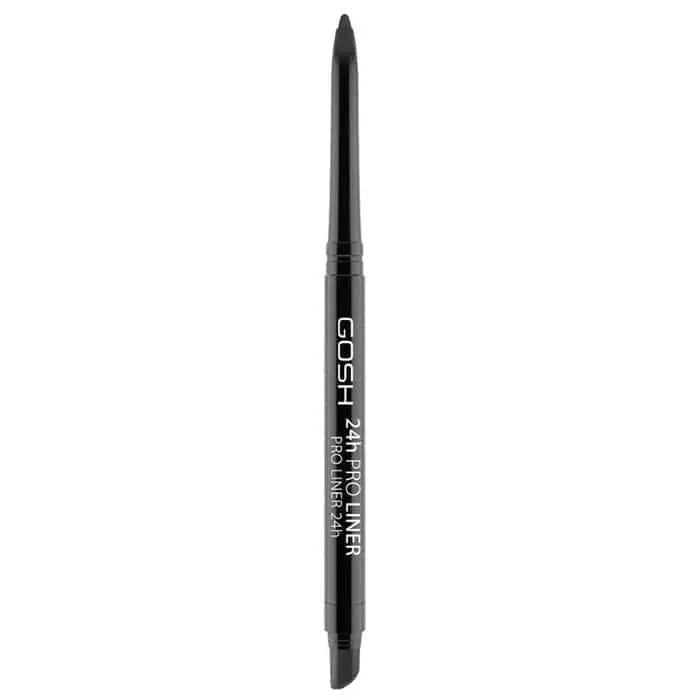 Gosh 24h Pro Liner Eyeliner in 002 Carbon Black by Jag Couture London - New York, close-up of black eyeliner pencil.