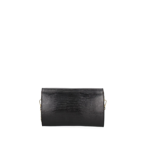 Jag Couture London - New York Viola Castellani VC220073423FBG-LU28_NERO handbag with black leather finish and elegant design.