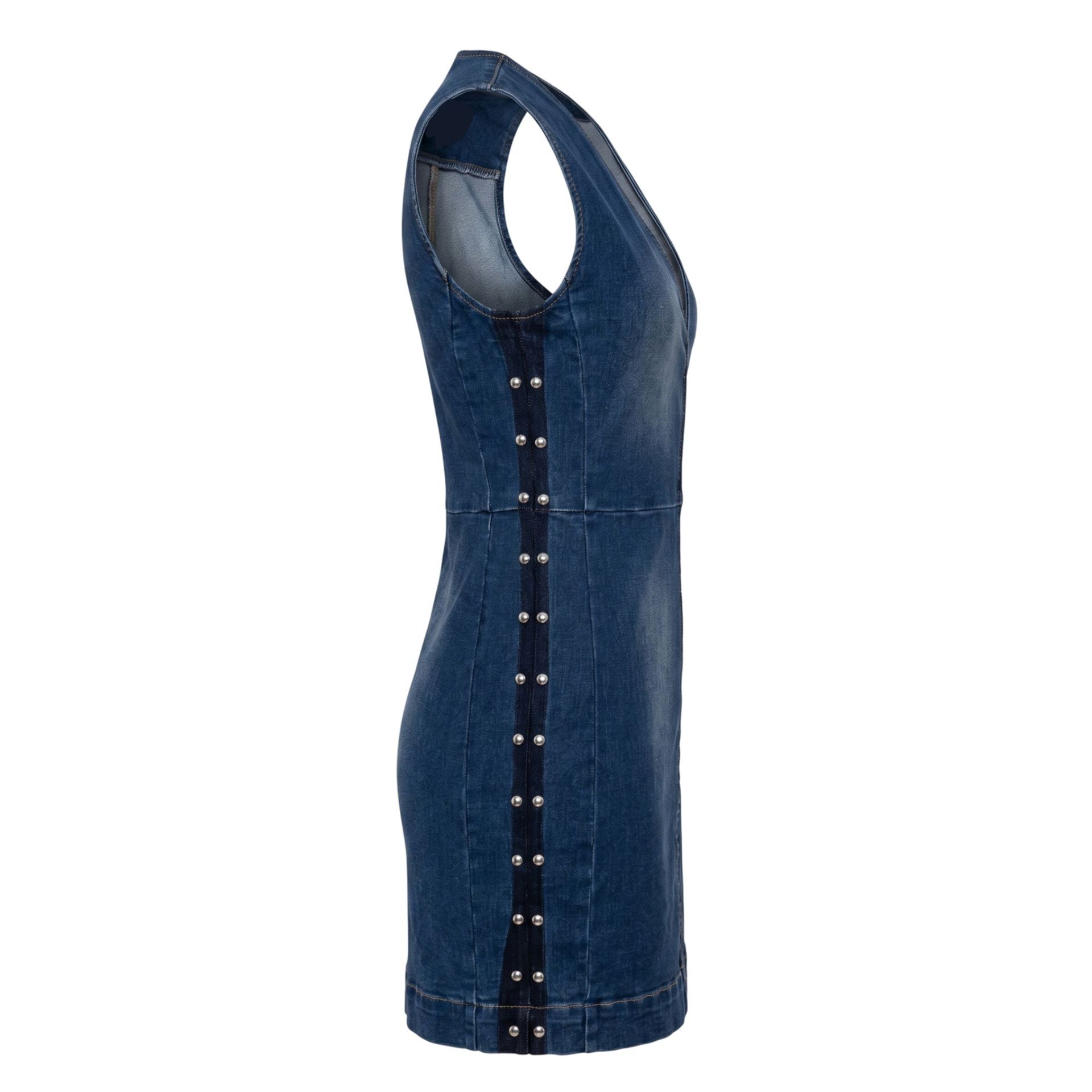 Blue Trussardi jeans with classic five-pocket design, displayed on a neutral background, showcasing the denim texture and stitching details.