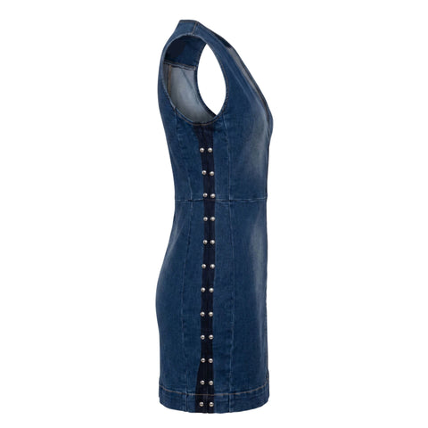 Blue Trussardi jeans with classic five-pocket design, displayed on a neutral background, showcasing the denim texture and stitching details.