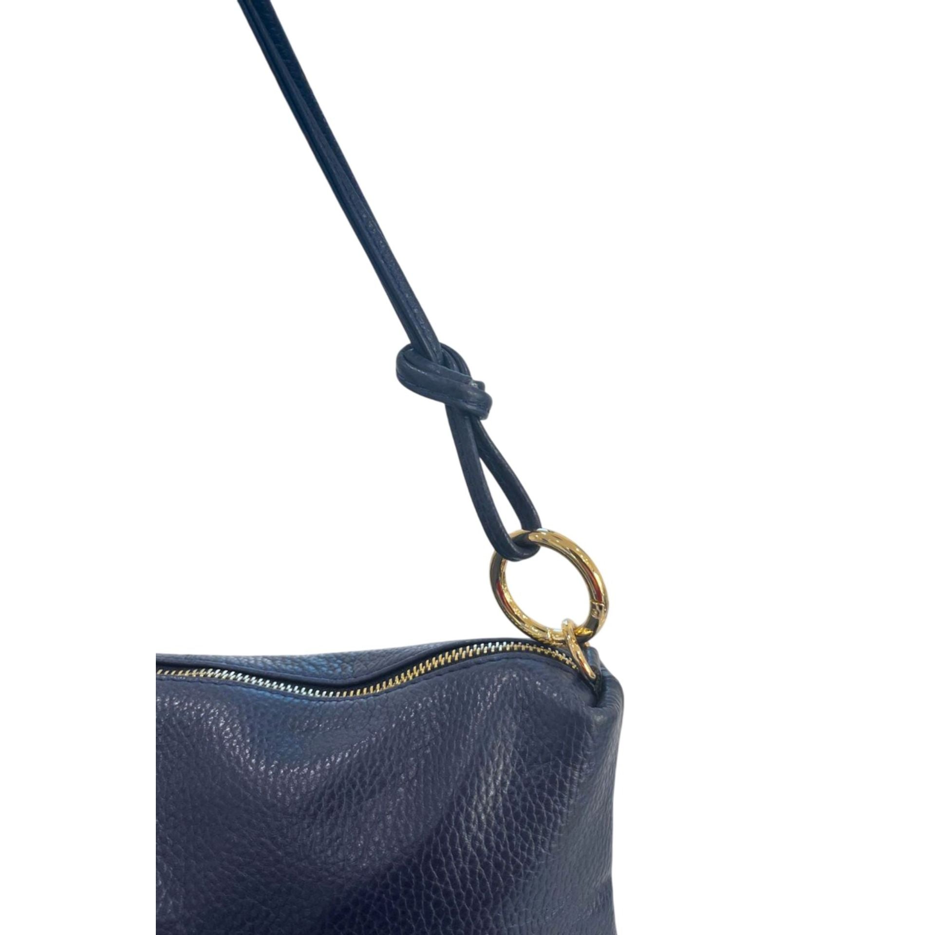 Baldinini Trend AL3138 Lucca Blue Navy leather shoes with sleek design, displayed on a plain background.