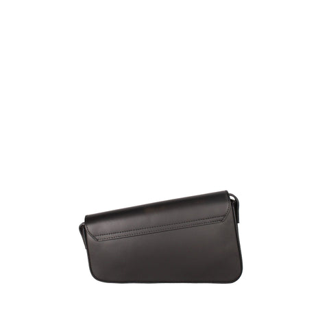Roberta Rossi RR220722323FBG-NERO black handbag by Jag Couture London-New York, with sleek leather design and silver hardware.