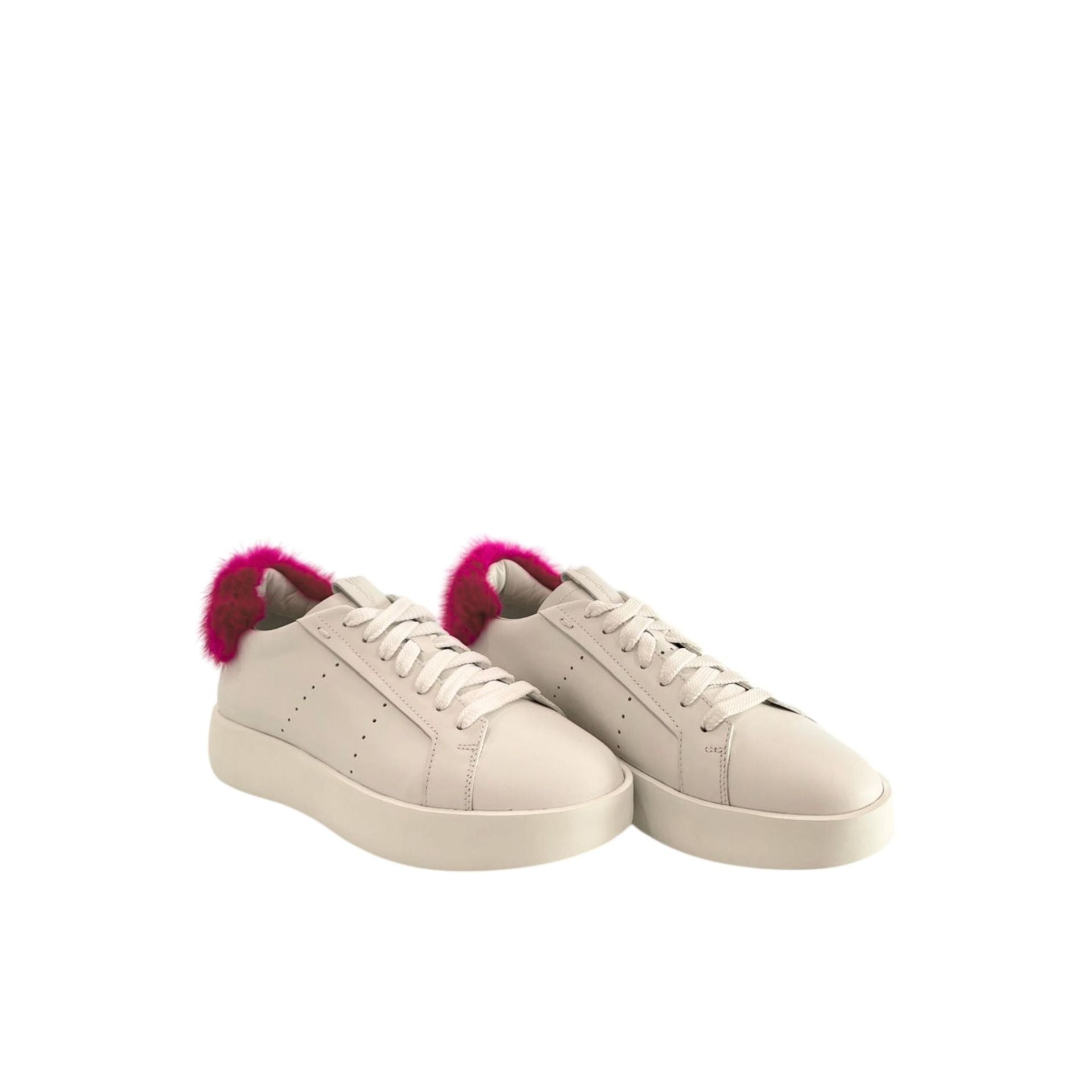 Santoni WBWI60769BIAXKAO_I20Bianco luxury leather sneakers by Jag Couture London featuring white design and sleek style