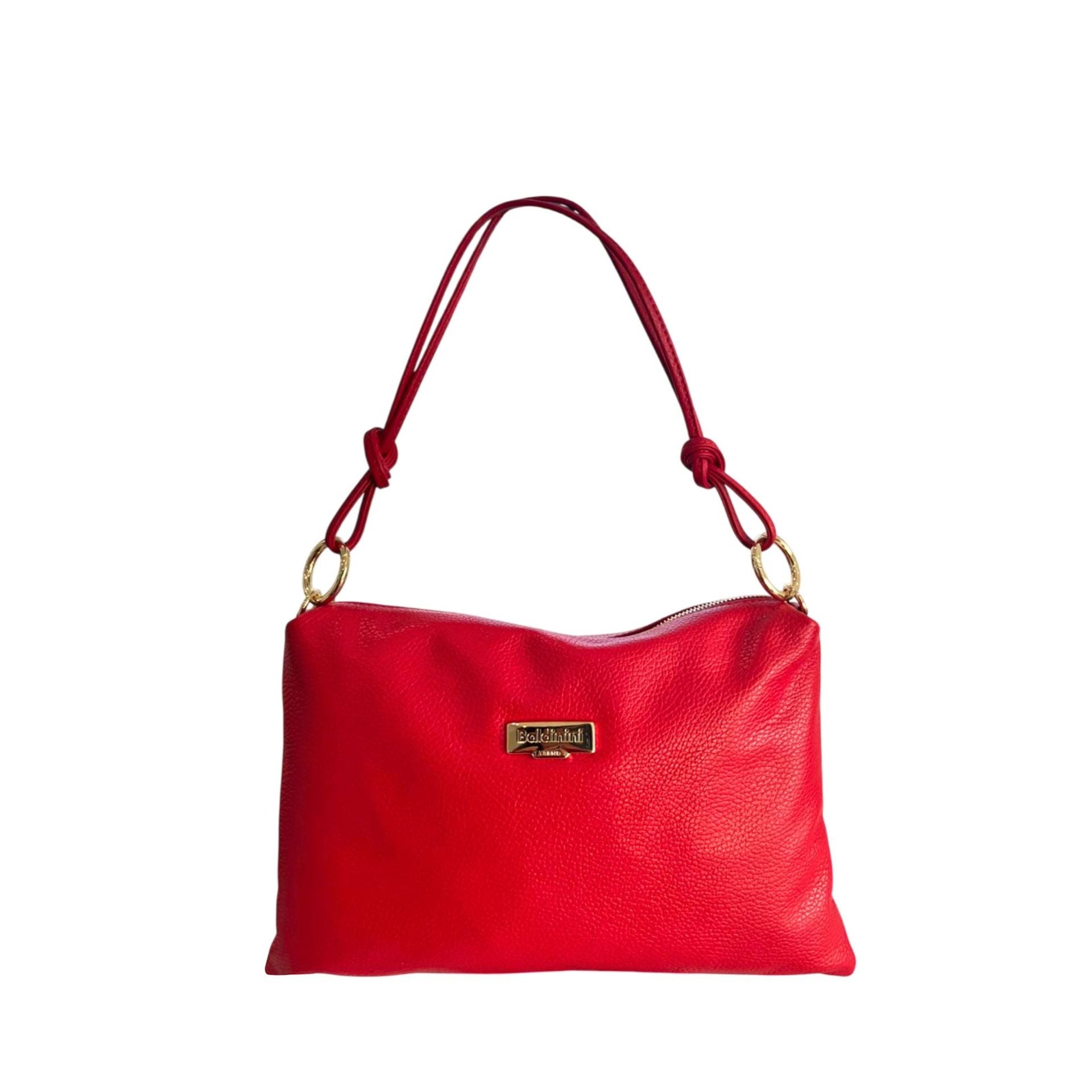 Baldinini Trend AL3138_LUCCA_RossoRed leather shoes with stylish design, featuring bold red color and sleek silhouette.