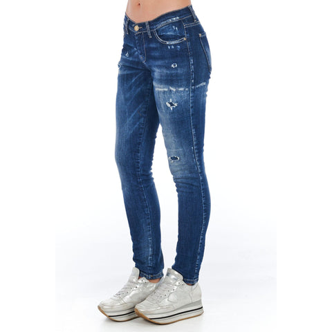 Denim jacket by Frankie Morello FWCF9057JE_B02, styled with classic fit and detailed stitching, popular for casual fashion.