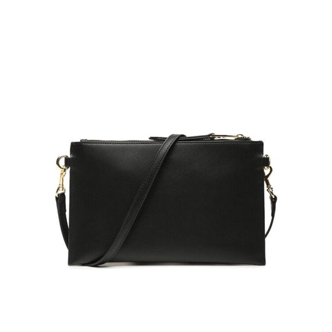 Versace Jeans 74VA4BLX_ZS467_899 handbag by Jag Couture London showcasing sleek black leather with silver hardware.