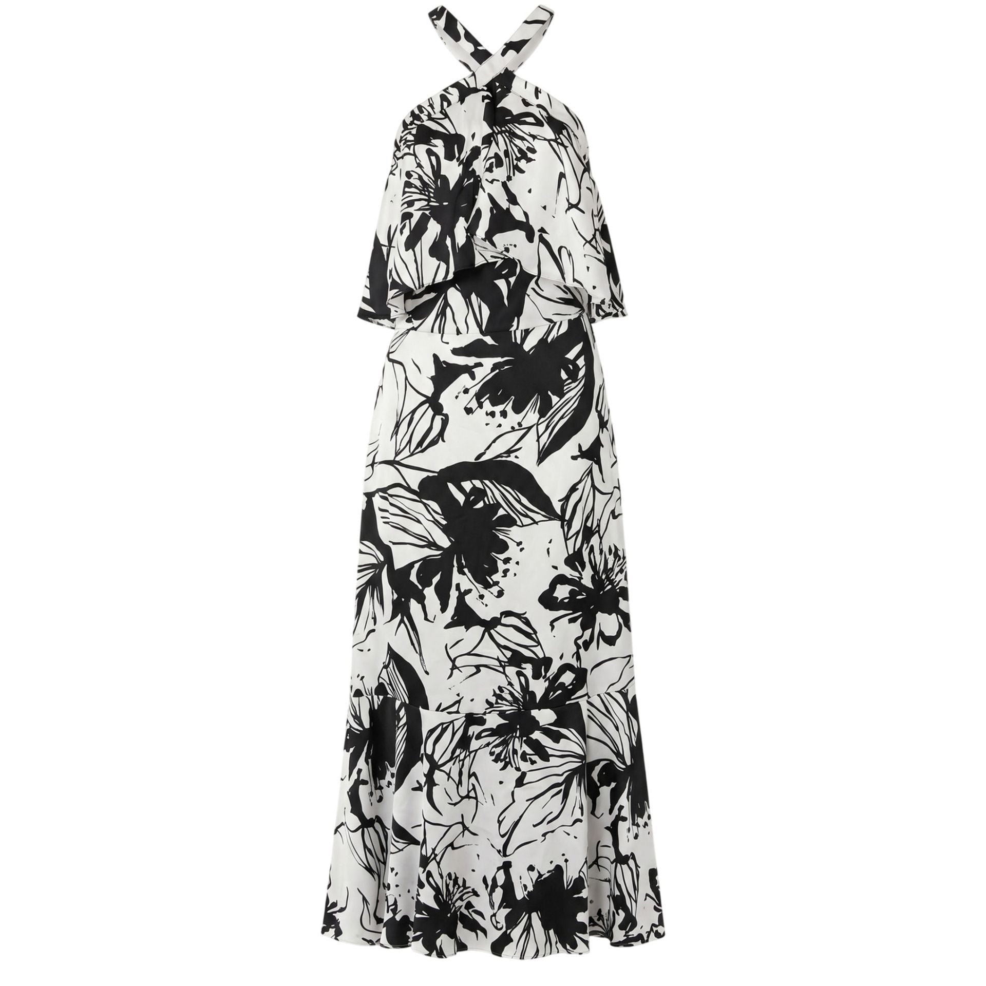 Trussardi Jeans 56D003641T003554_W733FANT optic flowery white fabric with stitching, displayed on a hanger.