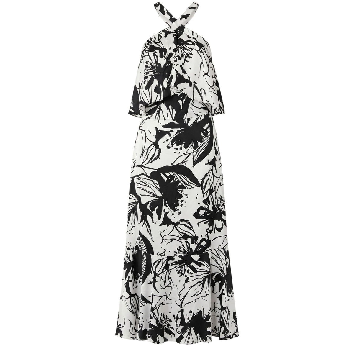 Trussardi Jeans 56D003641T003554_W733FANT optic flowery white fabric with stitching, displayed on a hanger.