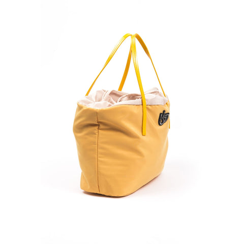 Jag Couture London Byblos 651401_009 yellow handbag with gold chain strap, stylish and vibrant accessory.