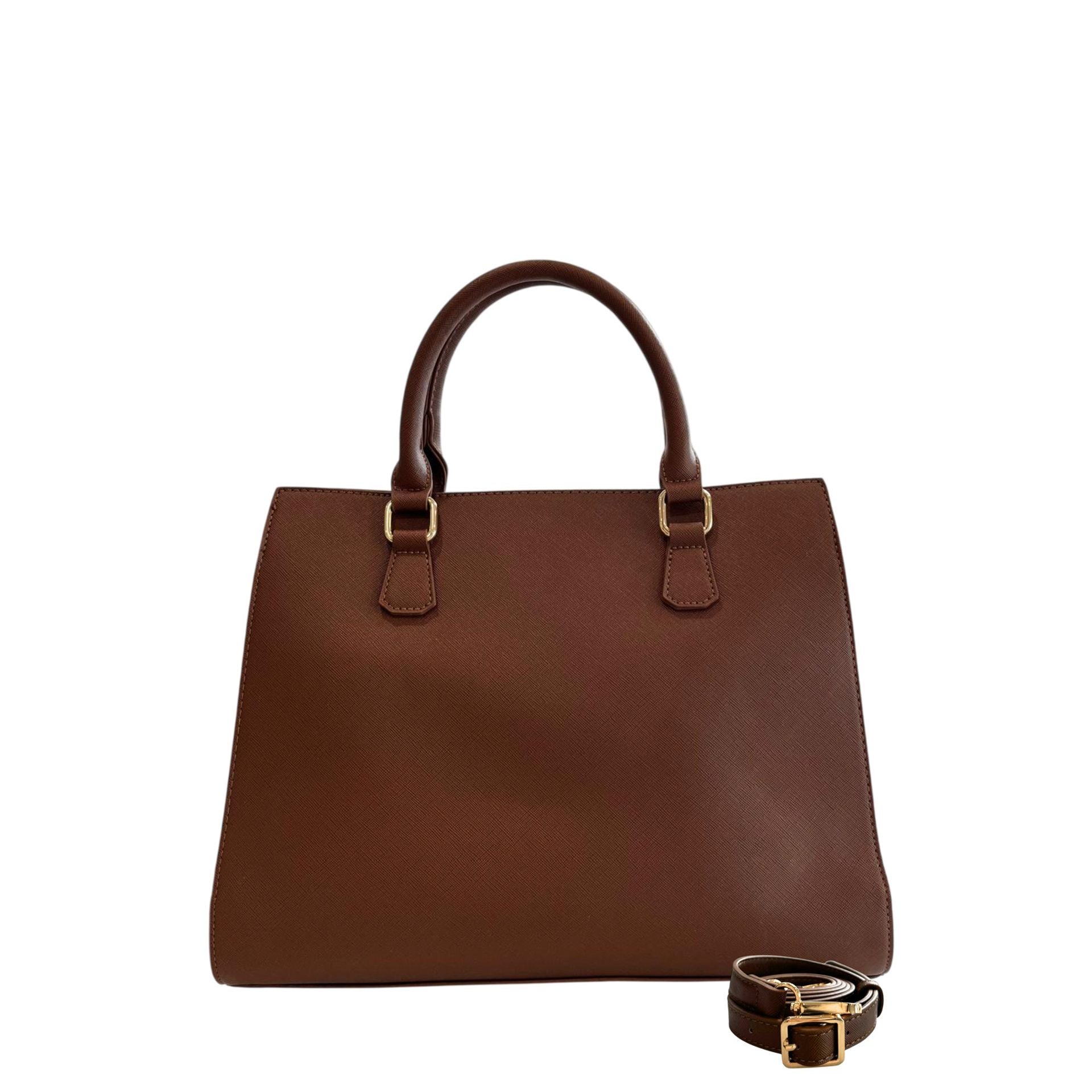 Cristinaeffe CF24FW022 Tortora handbag by Jag Couture London New York, showcasing its textured leather exterior and elegant design.
