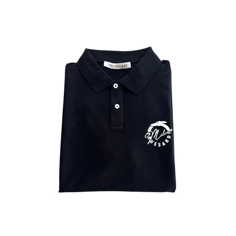 Black Trussardi beachwear swimsuit by Jag Couture London featuring a sleek design and comfortable fit.
