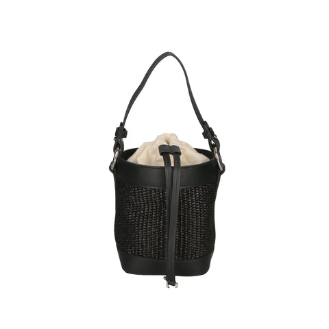 Jag Couture London black Gave Lux GLX220516623FBG-12_S28 luxury leather handbag with sleek design and silver hardware.