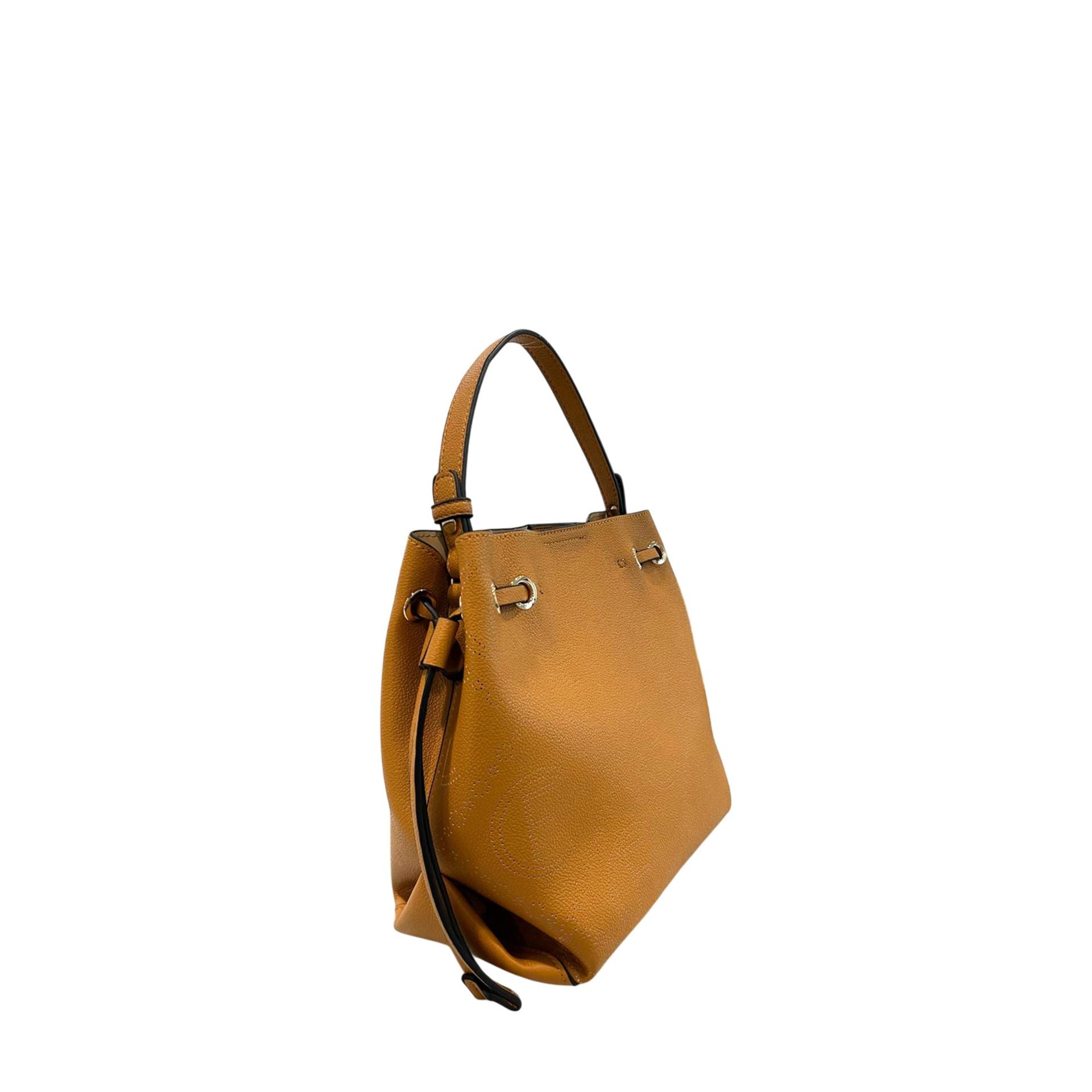 Brown Cristinaeffe CF22720 handbag by Jag Couture London New York, featuring a sleek leather design and gold-tone hardware.