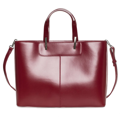 Jag Couture London - New York Lamarthe X073_PH104-_U410 stylish leather handbag with top handles and gold hardware design.