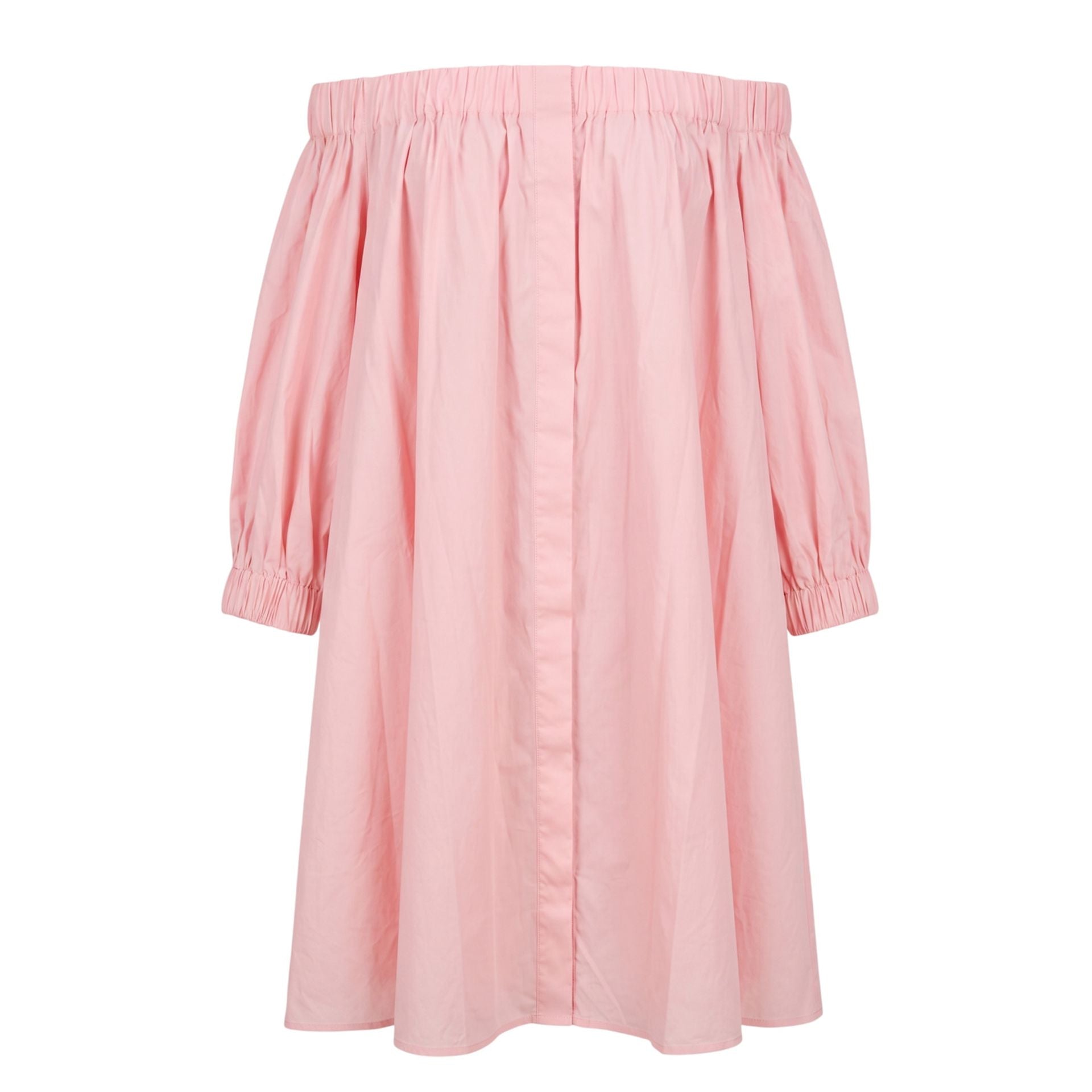 Light pink Trussardi Jeans with classic fit and stylish design, displayed on a hanger against a neutral background.