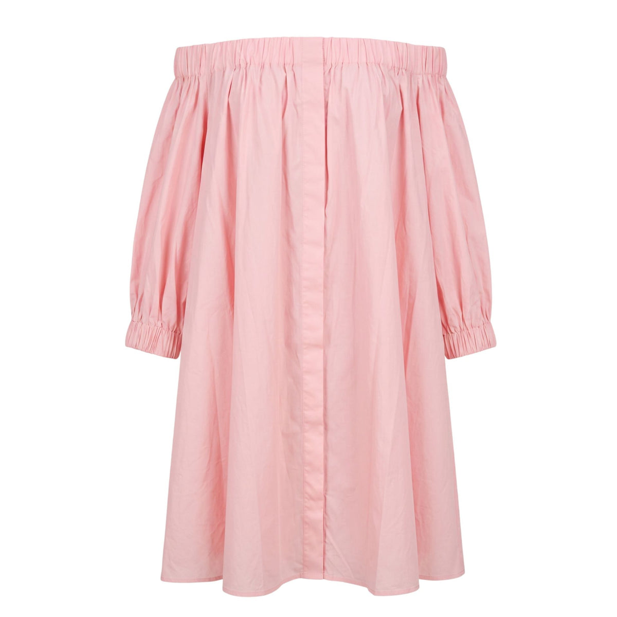 Light pink Trussardi Jeans with classic fit and stylish design, displayed on a hanger against a neutral background.