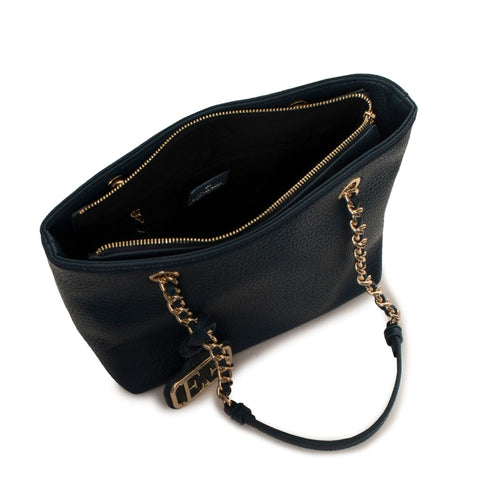 Egon Von Furstenberg Claudia handbag by Jag Couture London featuring sleek leather with gold hardware and a structured design