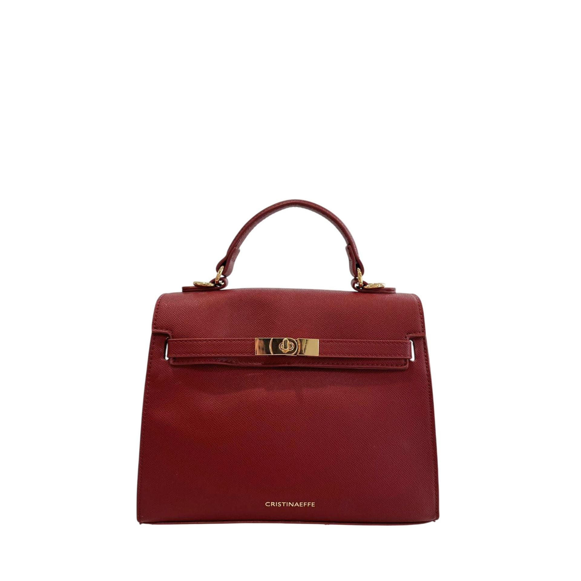 Cristinaeffe CF24FW027 Bordeaux handbag by Jag Couture London - New York, featuring sleek design and high-quality leather.