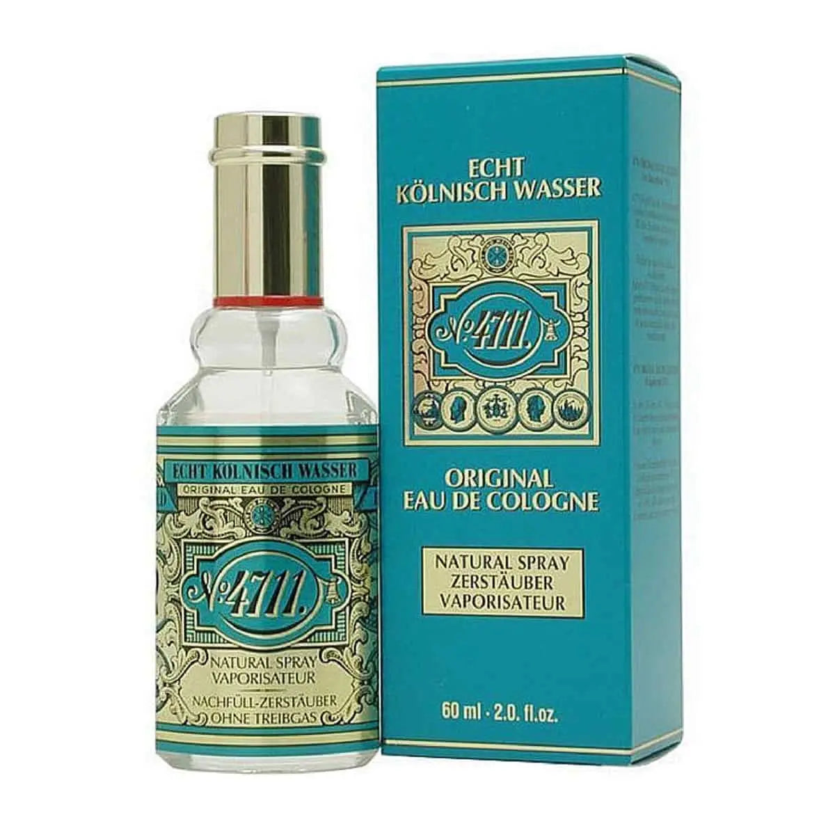 Jag Couture London 4711 Eau De Cologne Spray 60ml Rechargeable