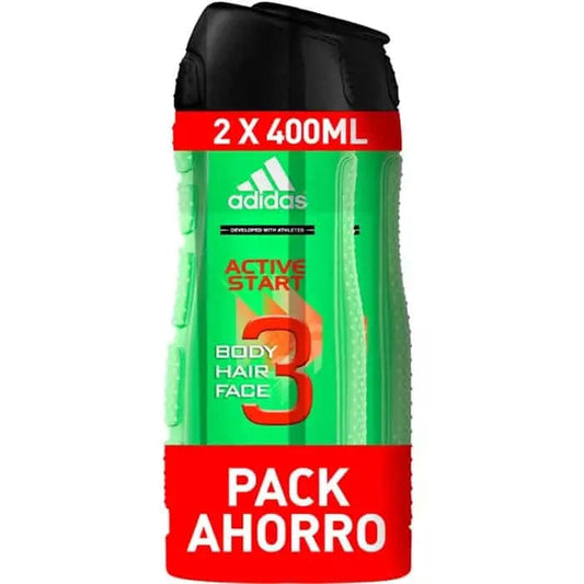 Jag Couture London Adidas Active Start Shower Gel 2 X 400ml