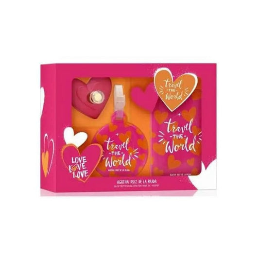 Jag Couture London Agatha Ruiz De La Prada Love Love Love Eau De Toilette Spray 50ml Set 3 Pieces