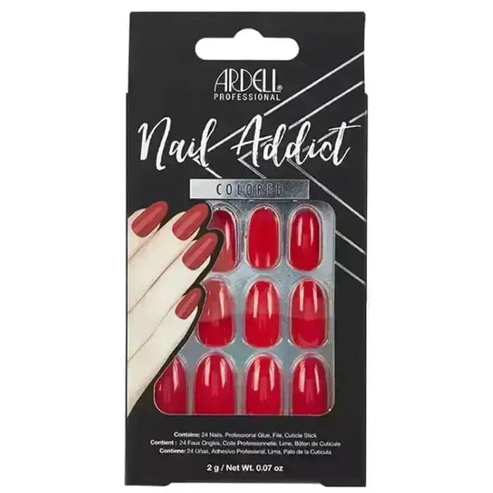 Jag Couture London Ardell Nail Addict Cherry Red False Nails