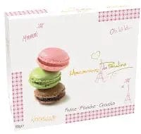 Jag Couture London Assortment Of 9 Macarons In Gift Box - Pistachio, Chocolate And Strawberry